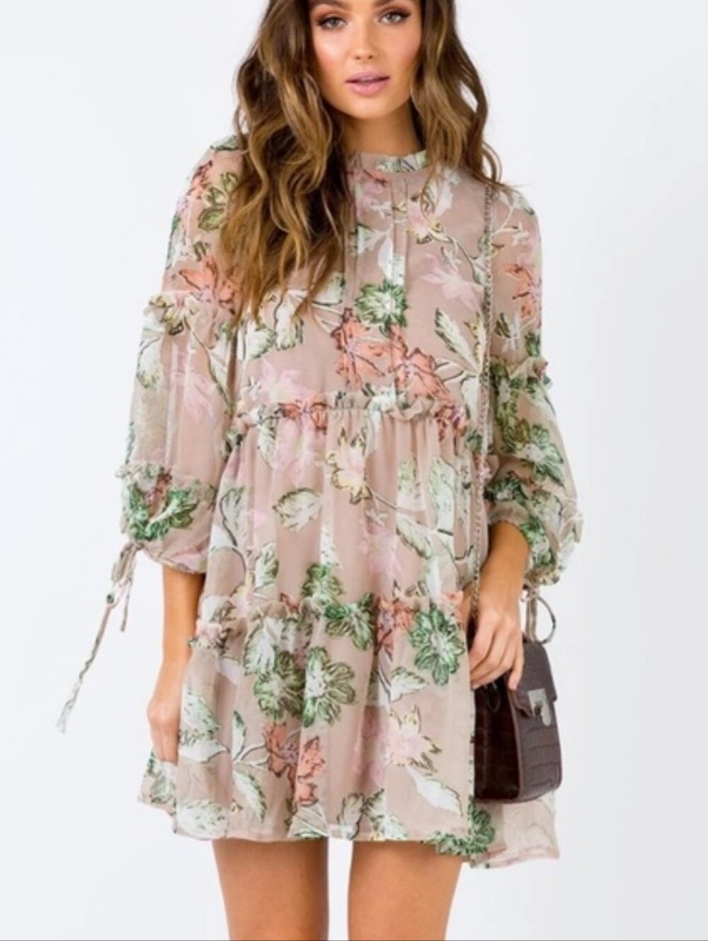 Polly | Floral Tiered Mini Dress
